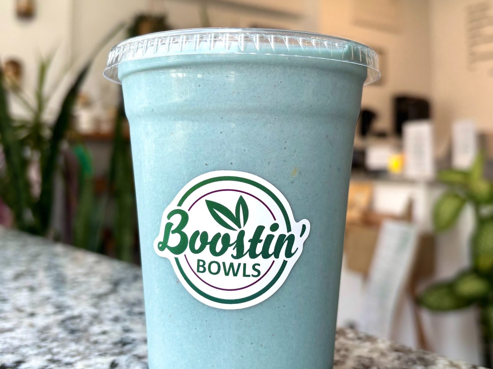 Wave Runner Smoothie in a Boostin’ Bowls cup